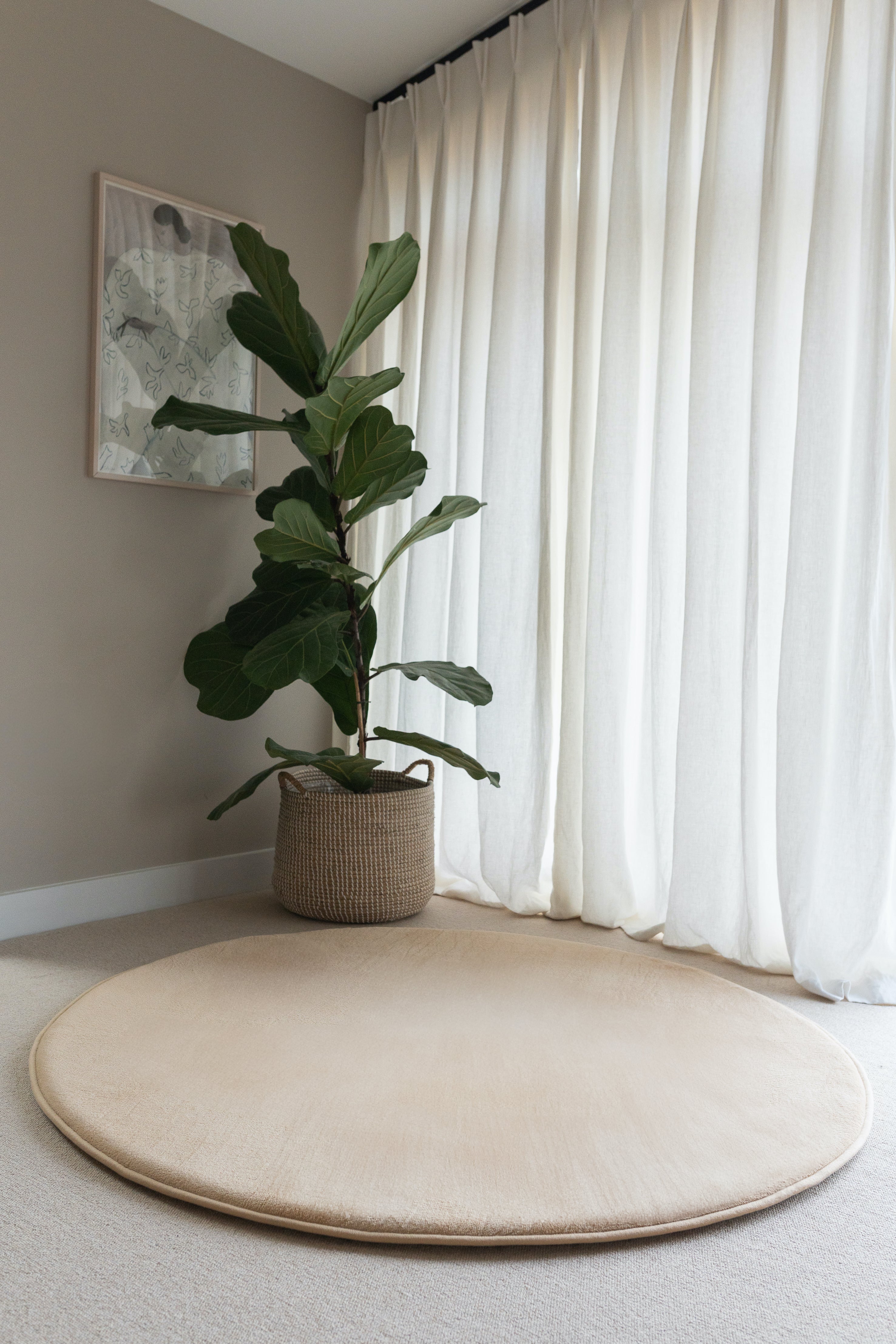 Cream Round Play Mat