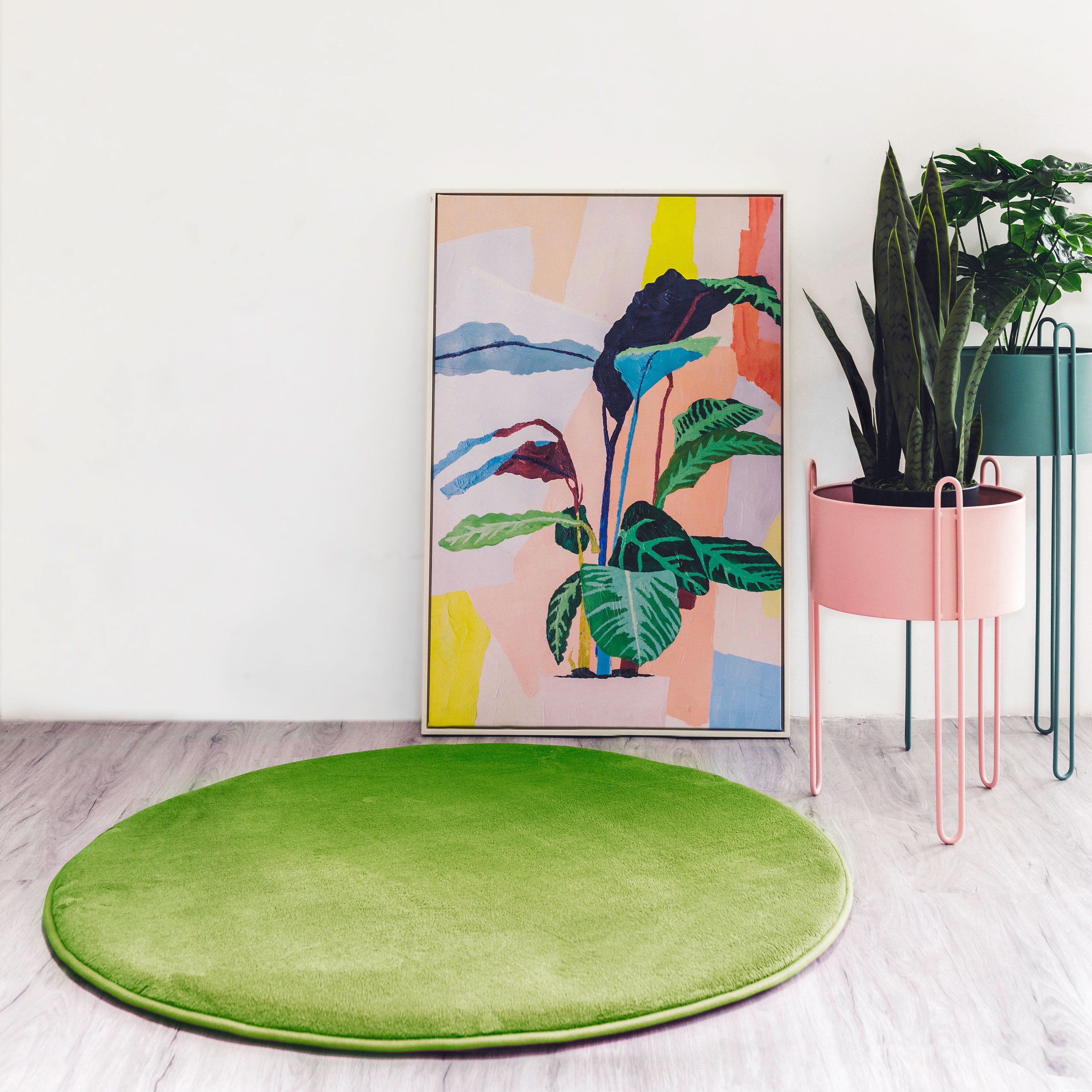 Light Green Round Play Mat