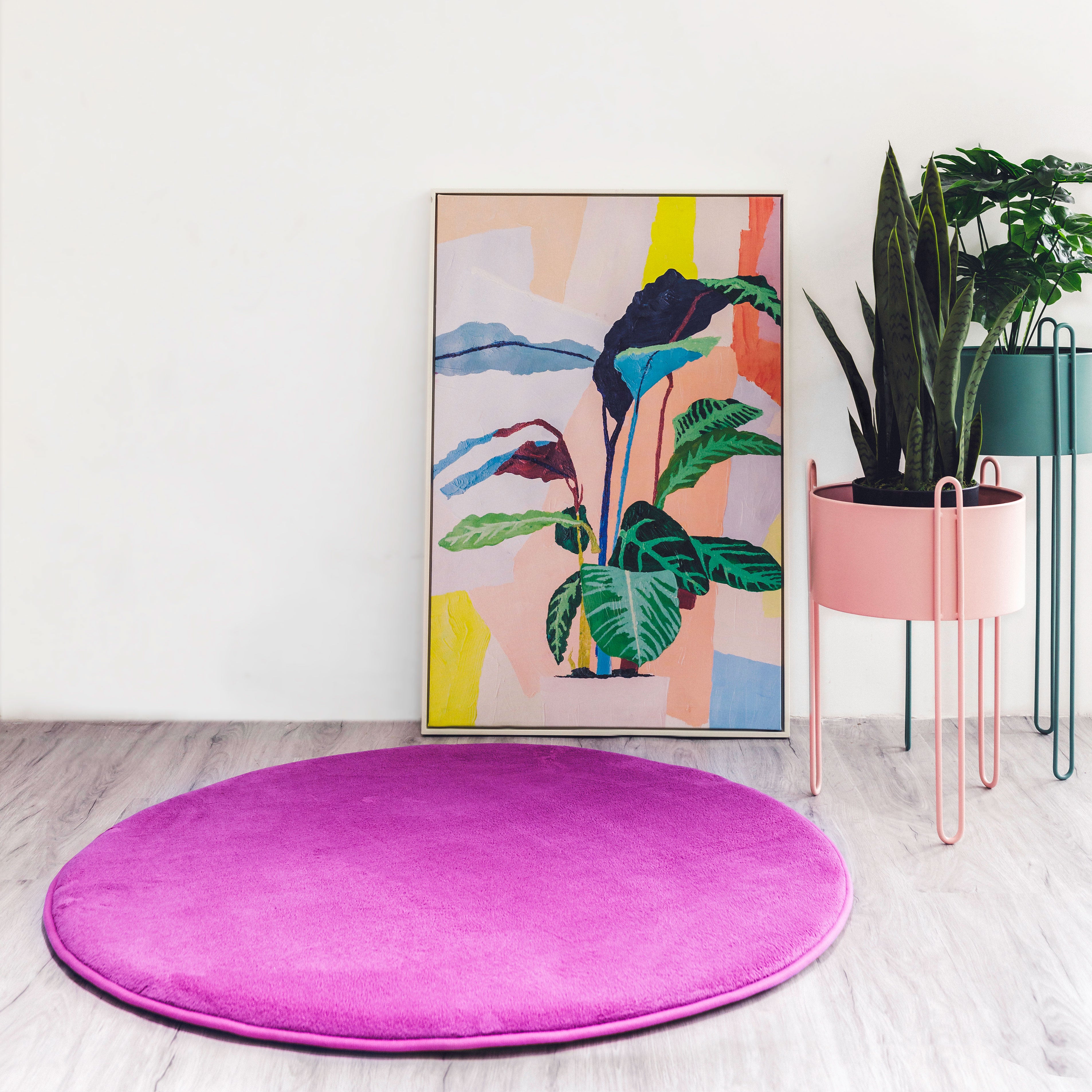 Purple Round Play Mat