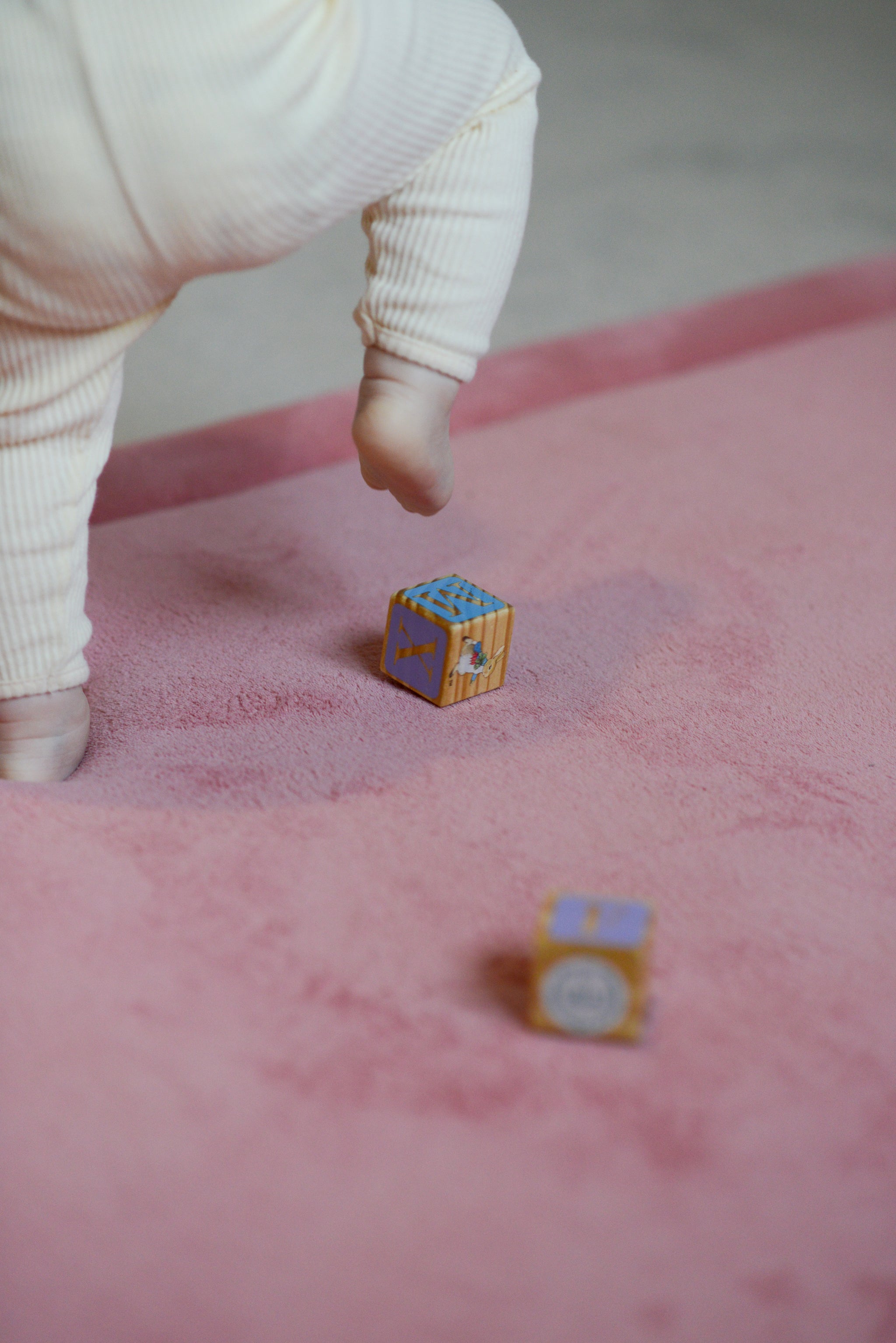 Sweet Pea Light Pink Baby Play Mat | Snug Rug by Momomi Japan